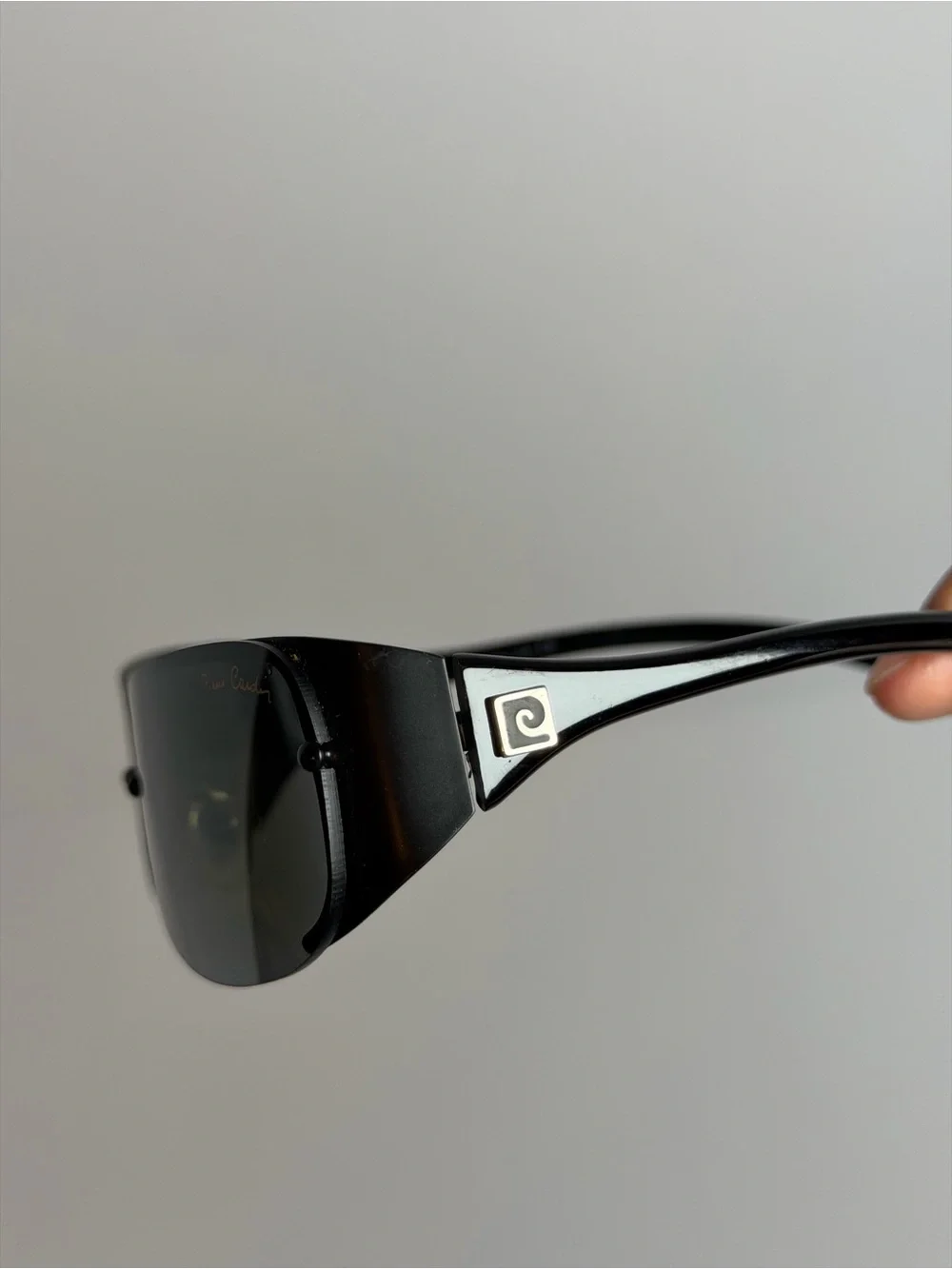Vintage Pierre Cardin 90s Style Black Sunglasses